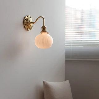 Celako™ Kabocha Wall Light | Glass Wabi Sabi Modern Living Room Lighting