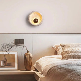 Celako™ Torava Wall Light | Yellow Travertine Living Room Lighting