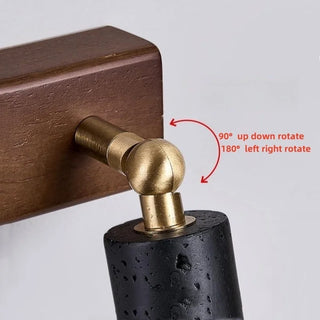 Celako™ Pietranero Wall Light | Black Travertine Living Room Lighting