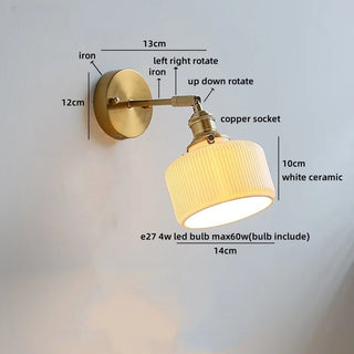 Celako™ Keramis Wall Light | Ceramic Bedroom Lighting