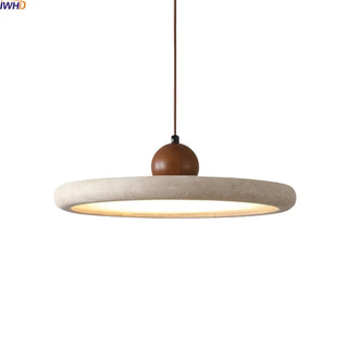 Celako™ Trevara Pendant Light | Yellow Travertine Japanese/Wabi Sabi