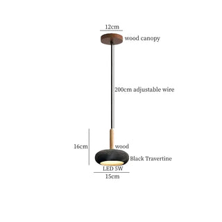 Celako™ Safrana Pendant Light | Yellow Travertine Kitchen Island Lighting