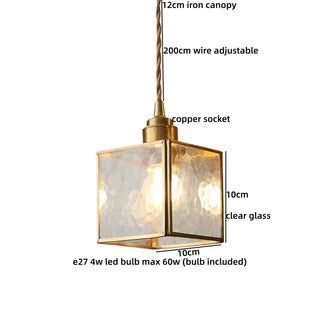 Celako™ Aurivitra Pendant Light | Glass Bedroom Lighting