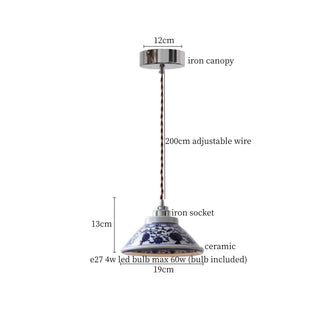 Celako™ Azulejo Pendant Light | Ceramic Dining Room Lighting