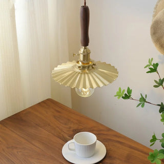 Celako™ Kurumi Pendant Light | Copper Walnut Dining Room Lighting
