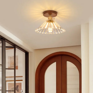 Celako™ Vitrino Ceiling Light | Glass Copper Wabi Sabi Style