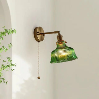 Celako™ Aurumis Wall Light | Copper Glass Bedroom Lighting
