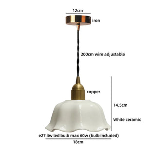 Celako™ Kaoria Pendant Light | Ceramic Bedroom Lighting