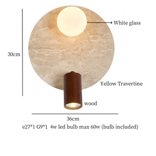 Celako™ Vetaro Wall Light | Glass Terrazzo Bedroom Lighting