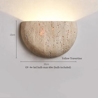 Celako™ Tiburtin Wall Light | Black Travertine Living Room Lighting