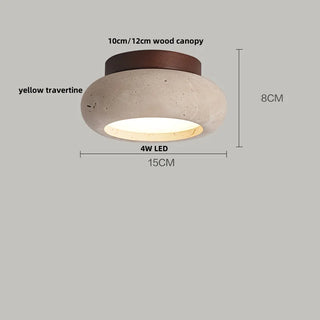 Celako™ Calustra Ceiling Light | Yellow Travertine Kitchen Island Lighting