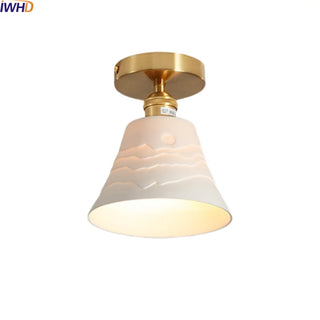 Celako™ Ensora Ceiling Light | White Ceramic Kitchen Island Lighting