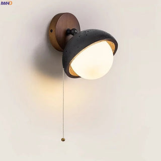 Celako™ Neratra Wall Light | Black Travertine Bedroom Lighting
