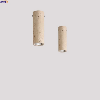 Celako™ Syenite Ceiling Light | Yellow Travertine Living Room Lighting