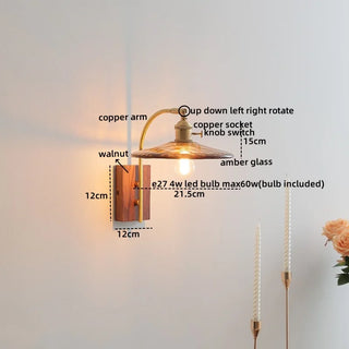 Celako™ Auredo Wall Light | Copper Bedside Lighting