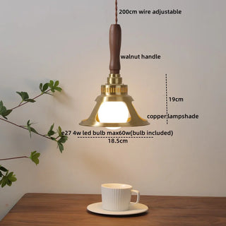 Celako™ Kurumi Pendant Light | Copper Walnut Dining Room Lighting