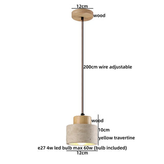Celako™ Tavaro Pendant Light | Cement Japan Style Wabi Sabi Kitchen Island Lighting
