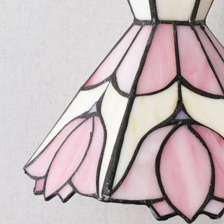 Celako™ Petalume Pendant Light | Pink Glass Bedroom Lighting