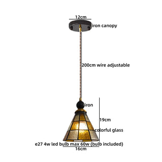 Celako™ Verelo Pendant Light | Glass American Vintage Bedroom Lighting