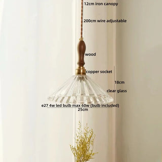Celako™ Ambrisa Pendant Light | Amber Glass Dining Room Lighting