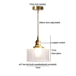 Celako™ Sienna Pendant Light | Amber Glass Dining Room Lighting