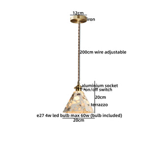 Celako™ Tessaro Pendant Light | Terrazzo Kitchen Island Lighting