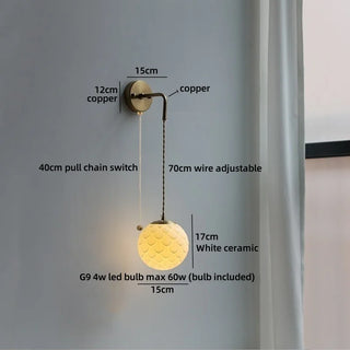 Celako™ Vitrona Wall Light | Copper Living Room Lighting
