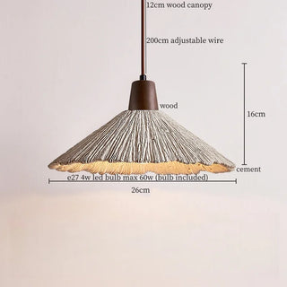 Celako™ Betura Pendant Light | Micro Cement Japan Wabi Sabi