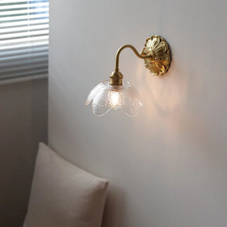 Celako™ Vitrose Wall Light | Brass Bedside Lighting