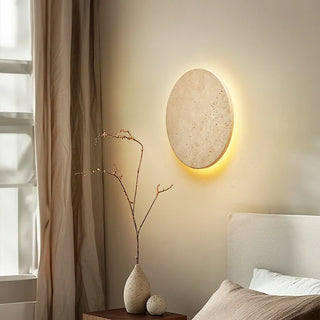 Celako™ Ochria Wall Light | Yellow Travertine Living Room Lighting