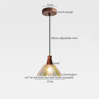 Celako™ Vitruva Pendant Light | Glass Stone Bedroom Lighting