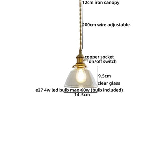 Celako™ Aurovia Pendant Light | Glass Bedroom Lighting