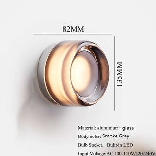 Celako™ Lumora Wall Light | Glass Bedroom Lighting