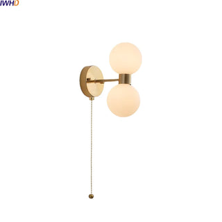 Celako™ Auriga Wall Light | Glass Bedside Lighting