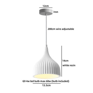 Celako™ Vellure Pendant Light | Resin Dining Room Lighting
