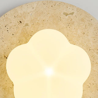 Celako™ Caldora Wall Light | Yellow Travertine Bedroom Lighting