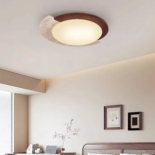 Celako™ Lunaterre Ceiling Light | Yellow Travertine Contemporary Living Room Lighting