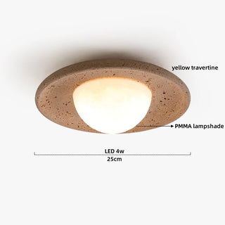 Celako™ Aureon Ceiling Light | Travertine Living Room Lighting