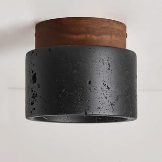Celako™ Kuroiwa Ceiling Light | Black Travertine Living Room Lighting