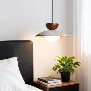 Celako™ Tufara Pendant Light | Yellow Travertine Wabi Sabi