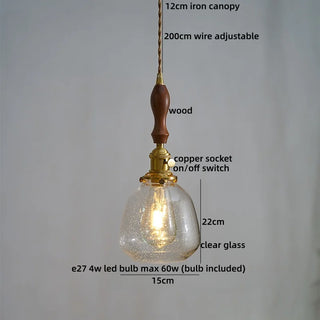Celako™ Vetrine Pendant Light | Glass Bedroom Lighting