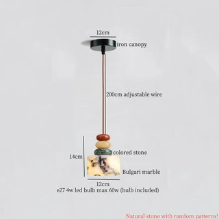 Celako™ Lumor Pendant Light | Bulgari Marble Bedroom Lighting