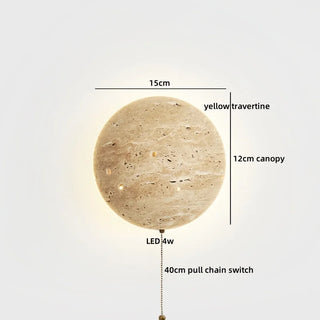 Celako™ Travero Wall Light | Travertine Living Room Lighting