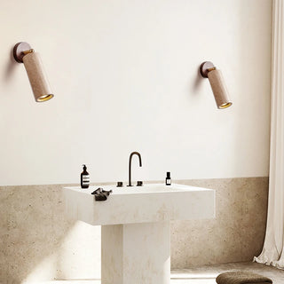 Celako™ Pietria Wall Light | Black Travertine Vintage Bedroom Lighting