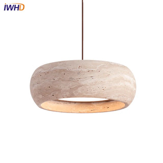 Celako™ Traverti Pendant Light | Travertine Dining Room Lighting