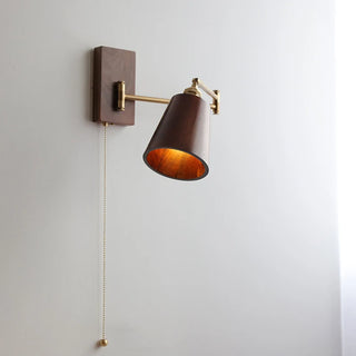 Celako™ Hinoki Wall Light | Wood Bedroom Lighting