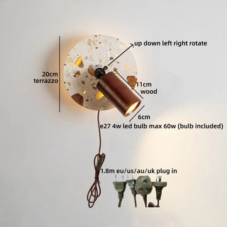 Celako™ Terrazzo Wall Light | Terrazzo Bedroom Lighting