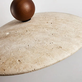 Celako™ Pietura Pendant Light | Yellow Travertine Vintage Wabi Sabi Dining Room Lighting