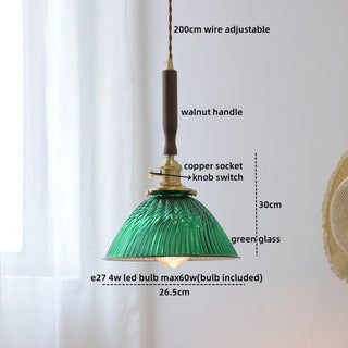 Celako™ Cuvelo Pendant Light | Glass Copper Bedroom Lighting