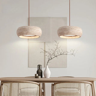 Celako™ Ochrella Pendant Light | Yellow Travertine Kitchen Island Lighting
